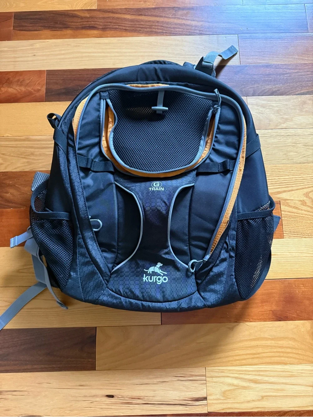 Kurgo Dog Carrier/ Backpack with Orange Trim